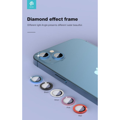 Proteggi lenti diamantate iPhone13 &13 Mini Cornice Blue