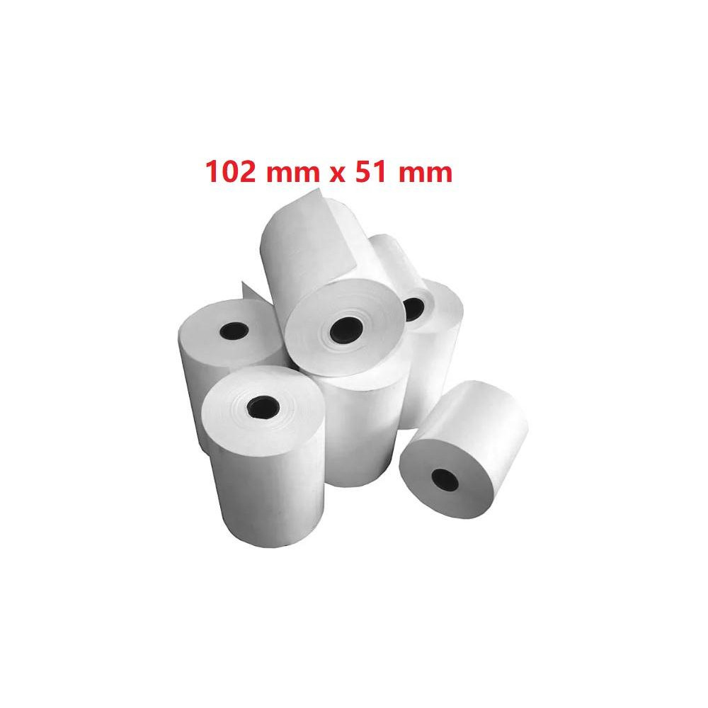 Opaco White Roll:102mm x 51mm, 650 labels,Diametro 40mm Ad inchiostro