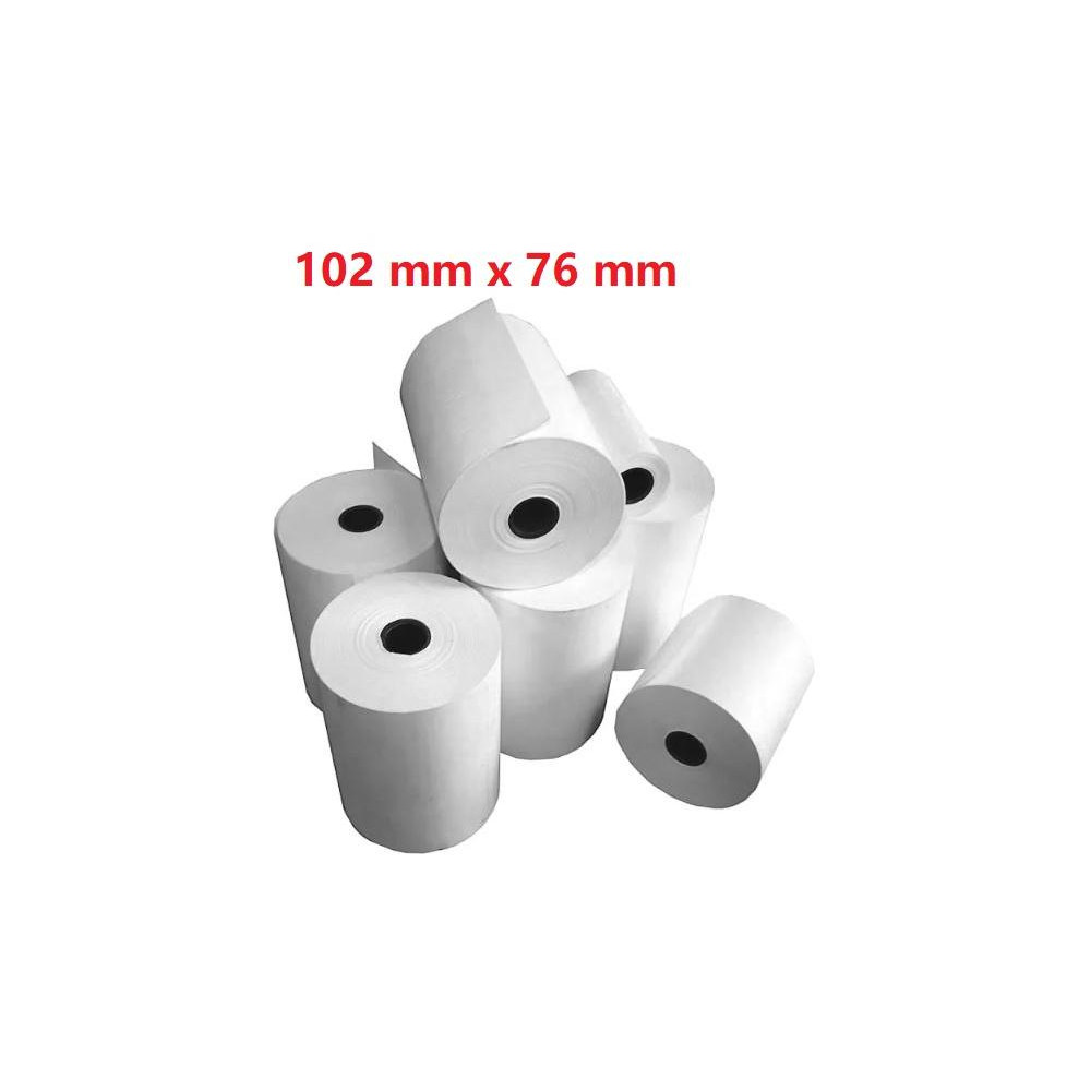 Opaco White Roll:102mm x 76mm, 440 labels,Diametro 40mm Ad inchiostro