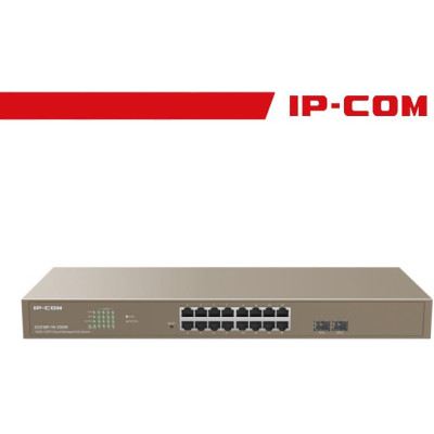 IP-COM Switch PoE Rack Cloud Managed L2 16 Port GE + 2SFP - G3318P-16-250W