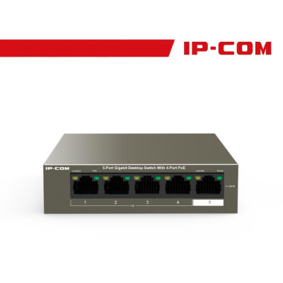 IP-COM Switch Desktop 5 Porte Gigabit con 4 Porte PoE 63W - G1105P-4-63W