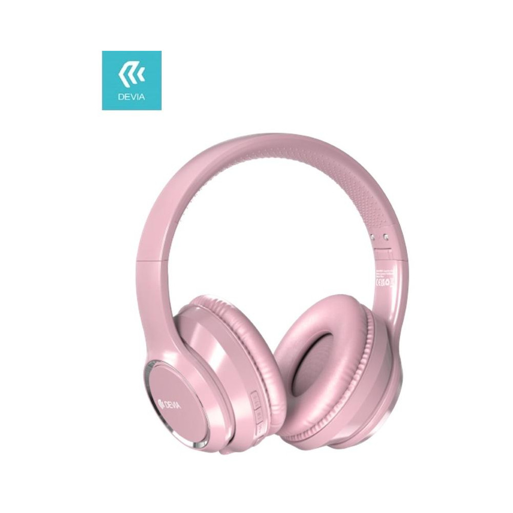 Cuffia wireless V2 EM039 bluetooth V. 5.2 ricaricabile Rosa