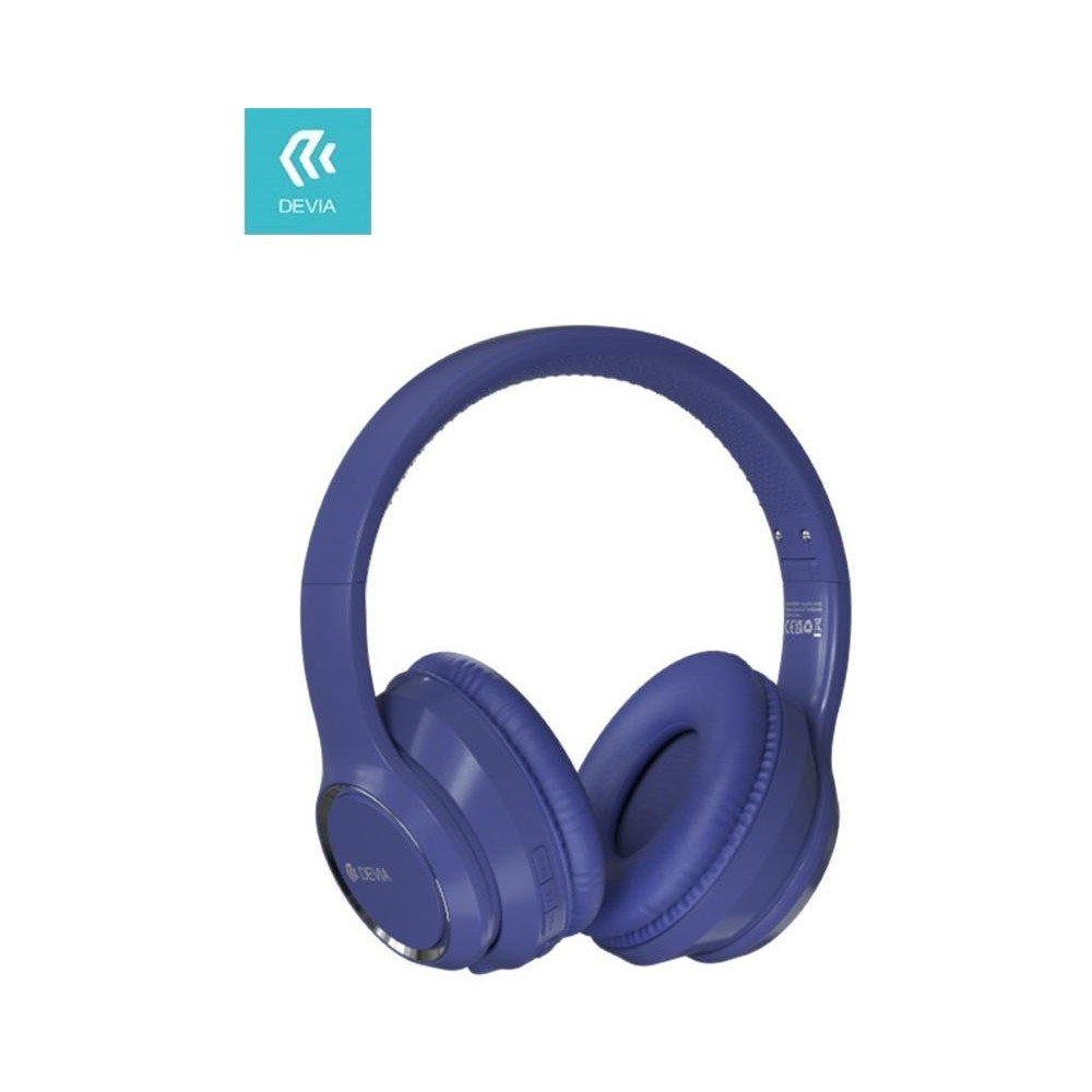 Cuffia wireless V2 EM039 bluetooth V. 5.2 ricaricabile Blu