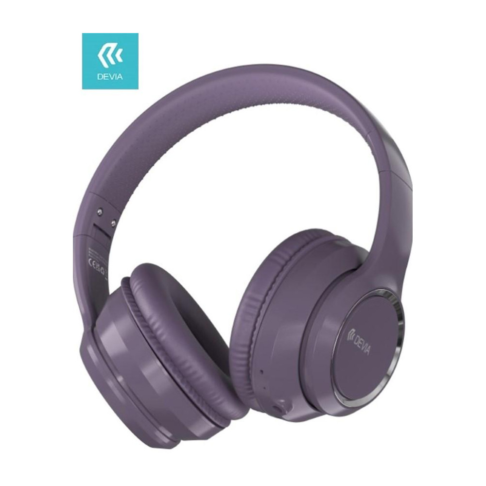 Cuffia wireless V2 EM039 bluetooth V. 5.2 ricaricabile Viola