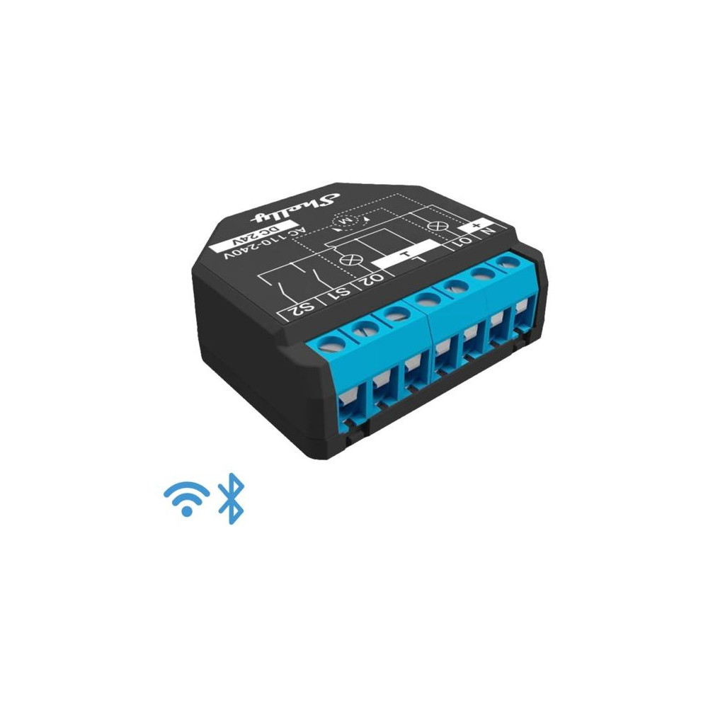 Shelly Plus 2PM - Smart Relay Tapparelle 16A AC/DC WiFi + PM