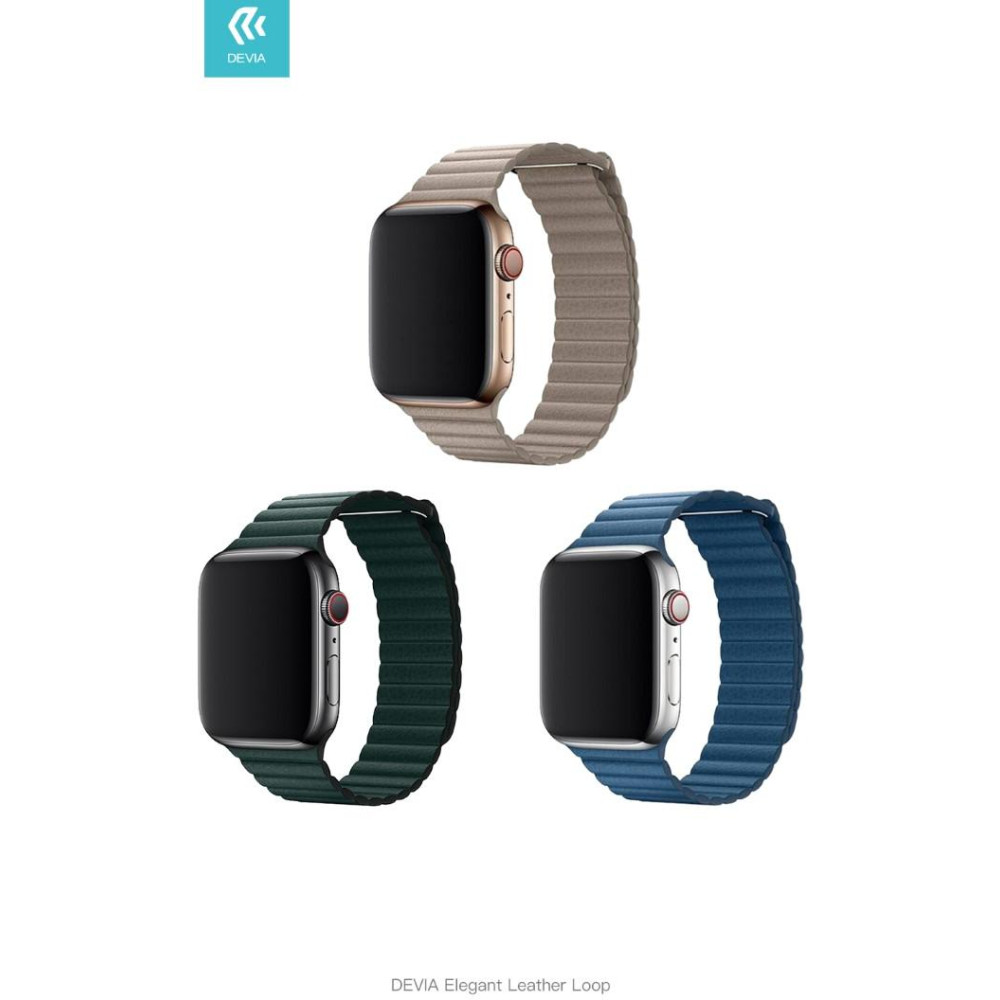 Cinturino Apple Watch 4 serie 44mm Elegant Leather Loop Ston