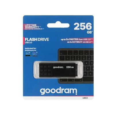 Pendrive GoodRAM 256GB BLACK USB 3.0 - retail blister