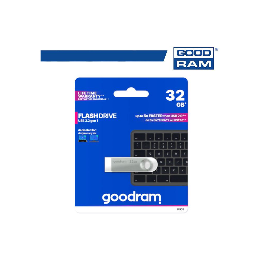 Pendrive GoodRAM 32GB UNO3 USB 3.2 - retail blister