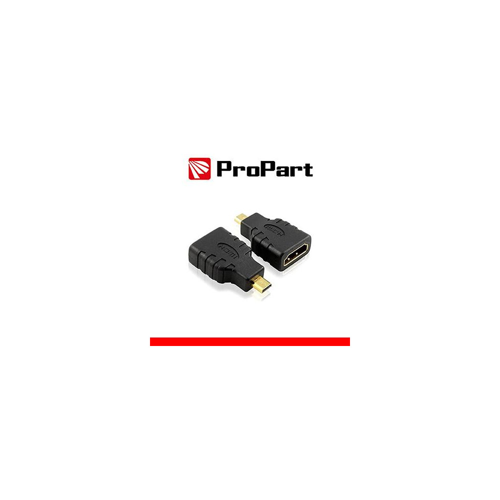 Adattatore Spina HDMI Micro(tipo D)-Presa HDMI (19PIN) dorat