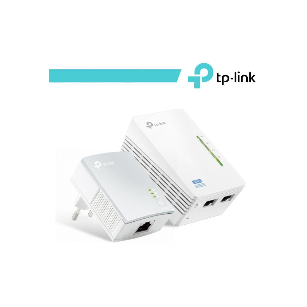 Kit 2 powerline WiFi 2.4 GHz AV600 2+1 porte LAN TL-WPA4220