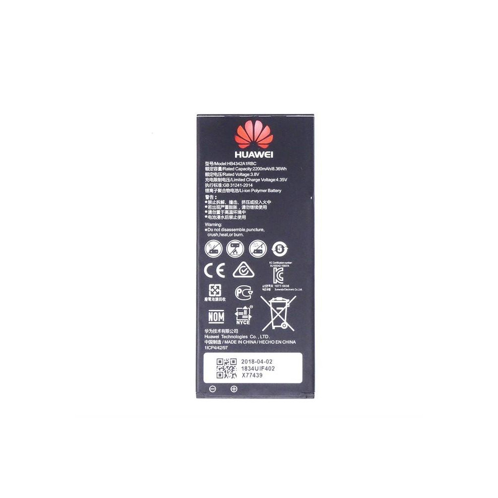 Batteria HB4342A1RBC Huawei Honor 4A Y5 II Y6 2.200 mA