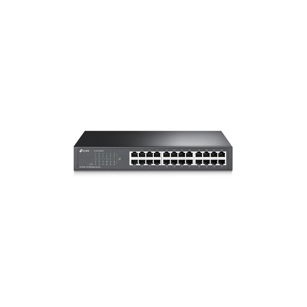 Switch desktop 24 porte 10/100Mbps in acciaio TL-SF1024D