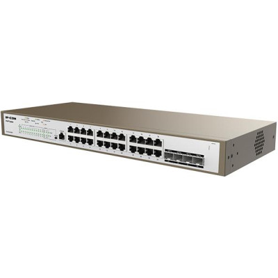 ProFi Switch 24 port Gigabit PoE + 4 SFP 410W - IP-COM