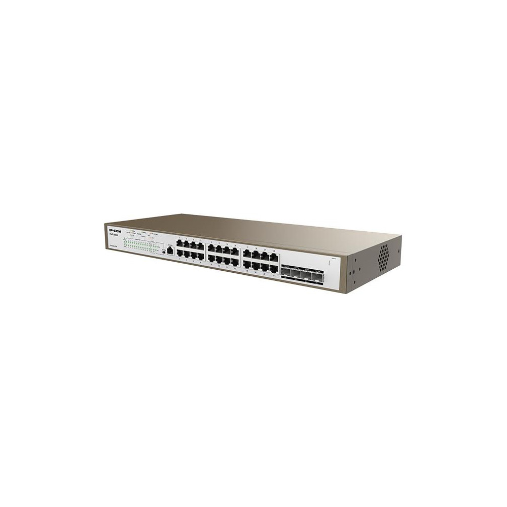 ProFi Switch 24 port Gigabit PoE + 4 SFP 410W - IP-COM