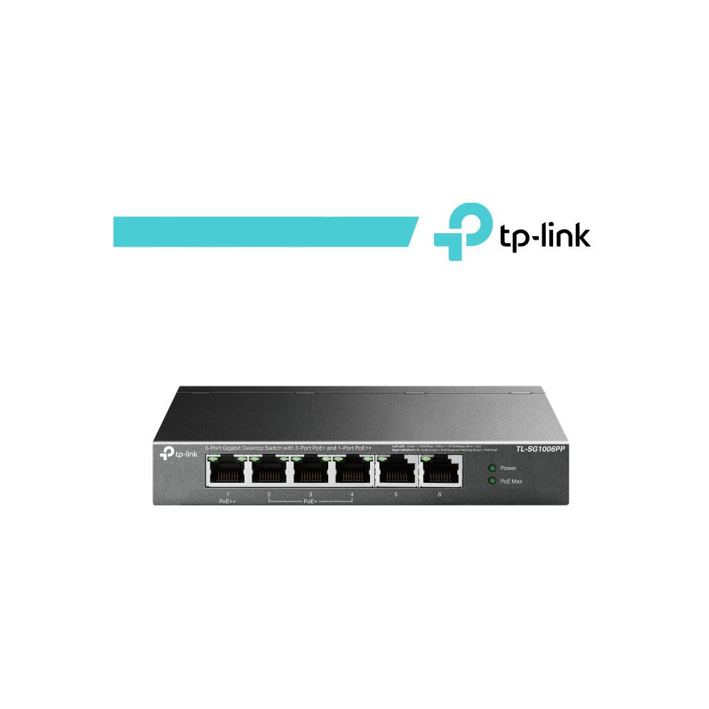 Switch Desktop 6 Porte Gigabit di cui 3 PoE+ e 1 PoE++