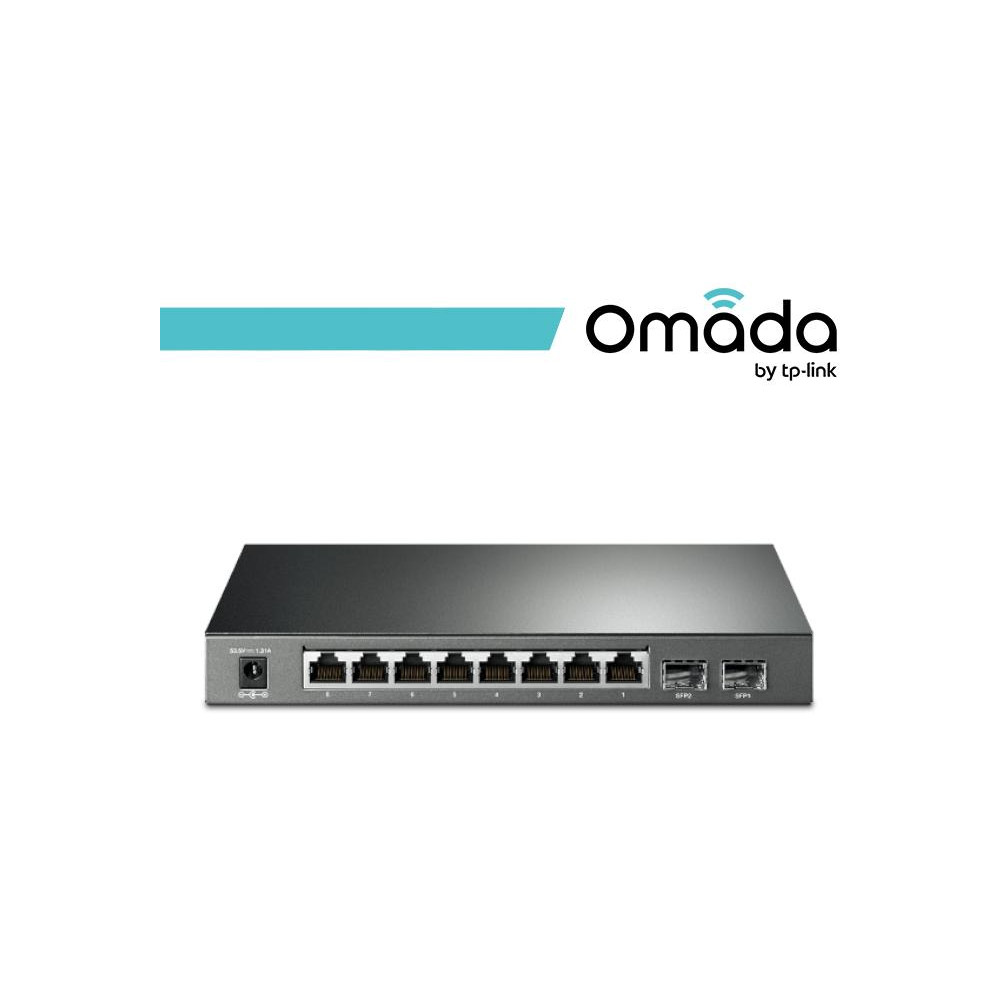 Omada Smart Switch JetStream Gigabit 8 Porte PoE+ 2 SFP 