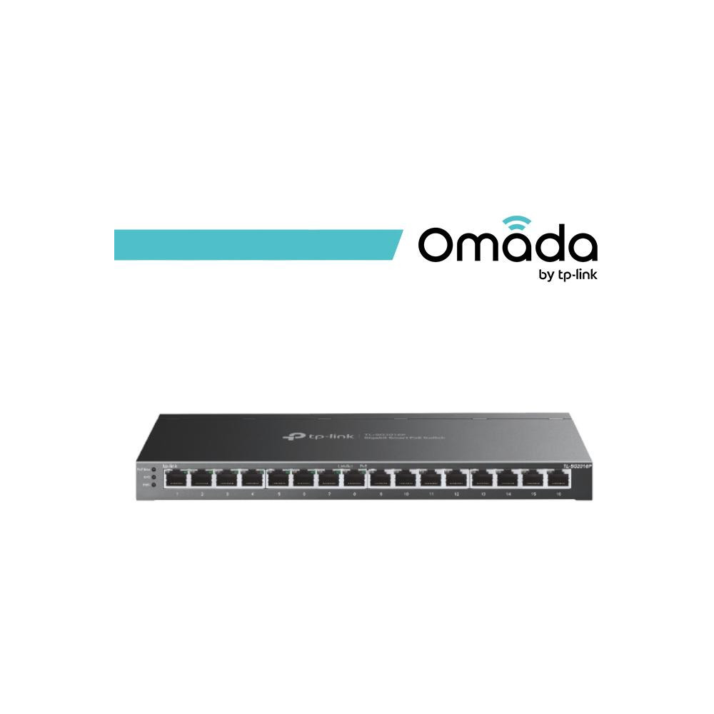Omada Switch Smart Desktop 16 Porte Gigabit di cui 8 PoE+