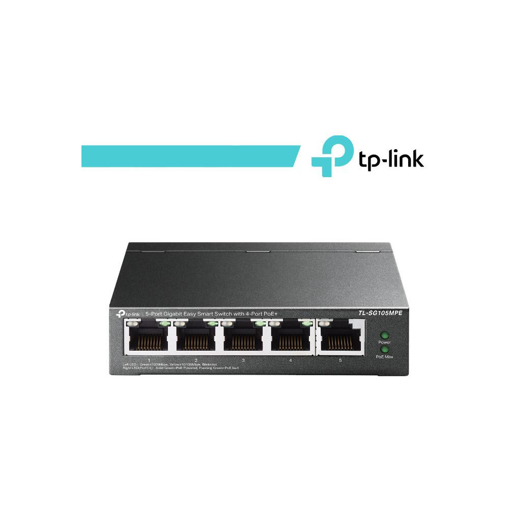 TP-Link 5-Port Gigabit Easy Smart Switch con 4-Porte PoE+