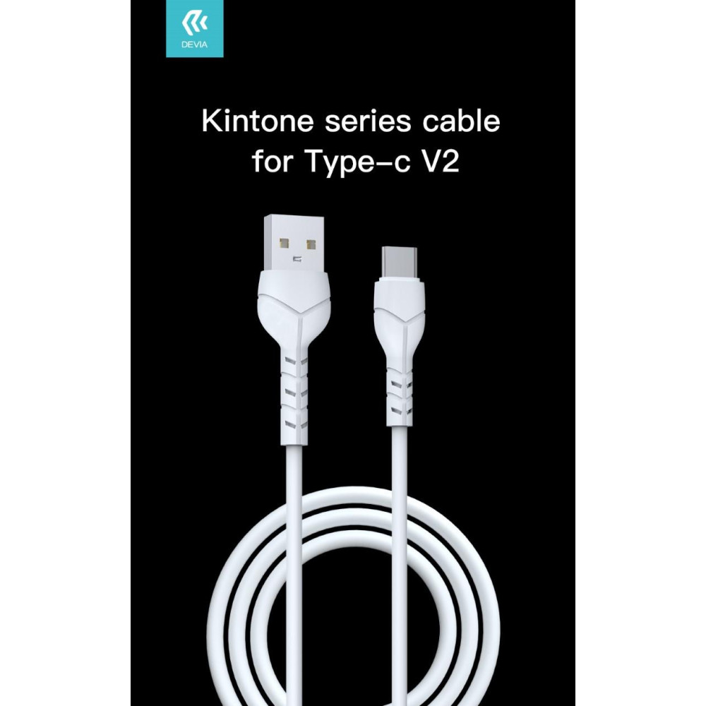 Kintone Cavo Tipo-C 5V 2.1A 1Mt Carica e dati Bianco