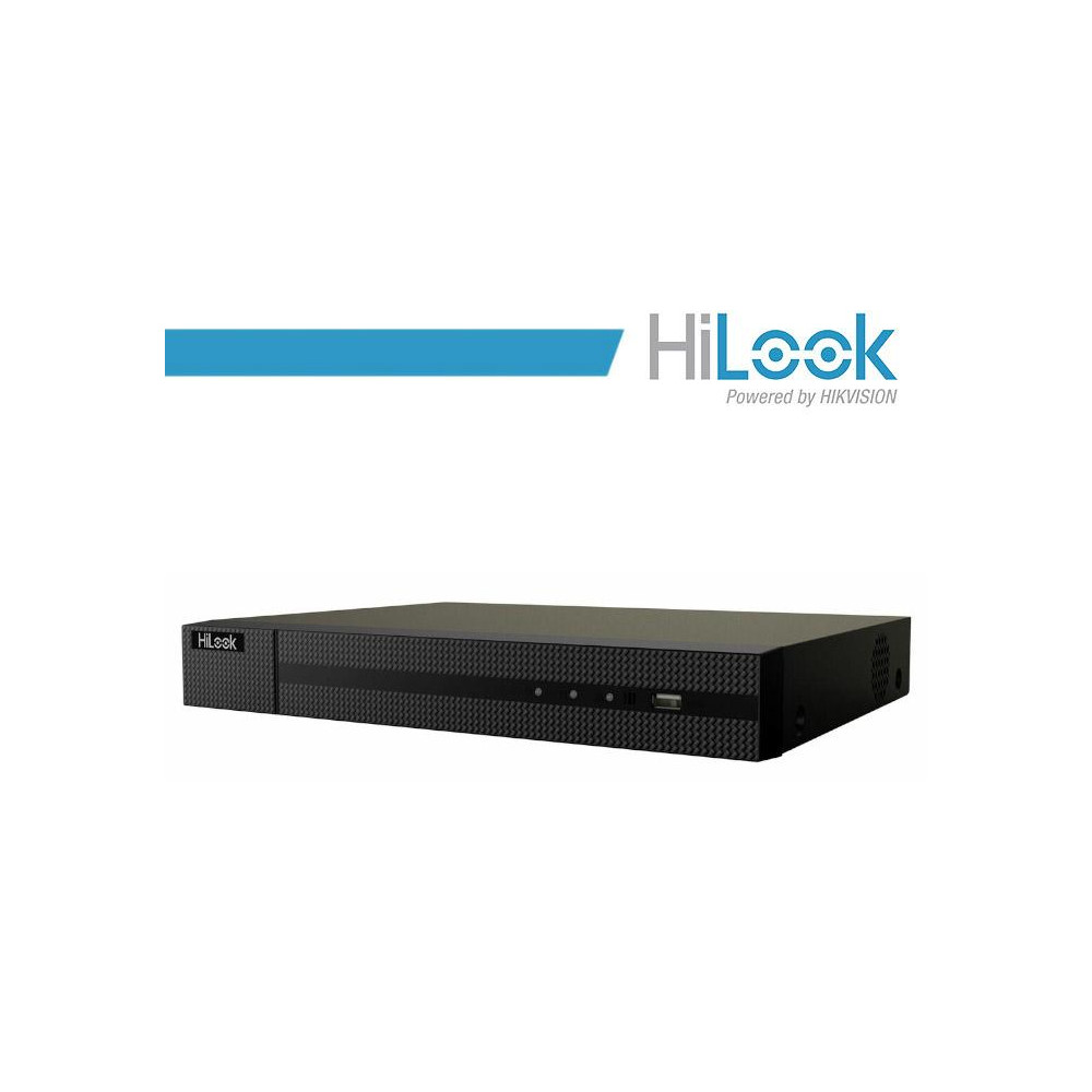 NVR Hilook 16 canali 16 PoE 4K 2 Slot HDD Sata-3 160/80 Mbps