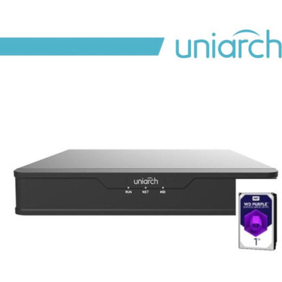 XVR Uniarch 4 Canali 5 in 1, 4 MP@30fps, HDD 1TB incluso