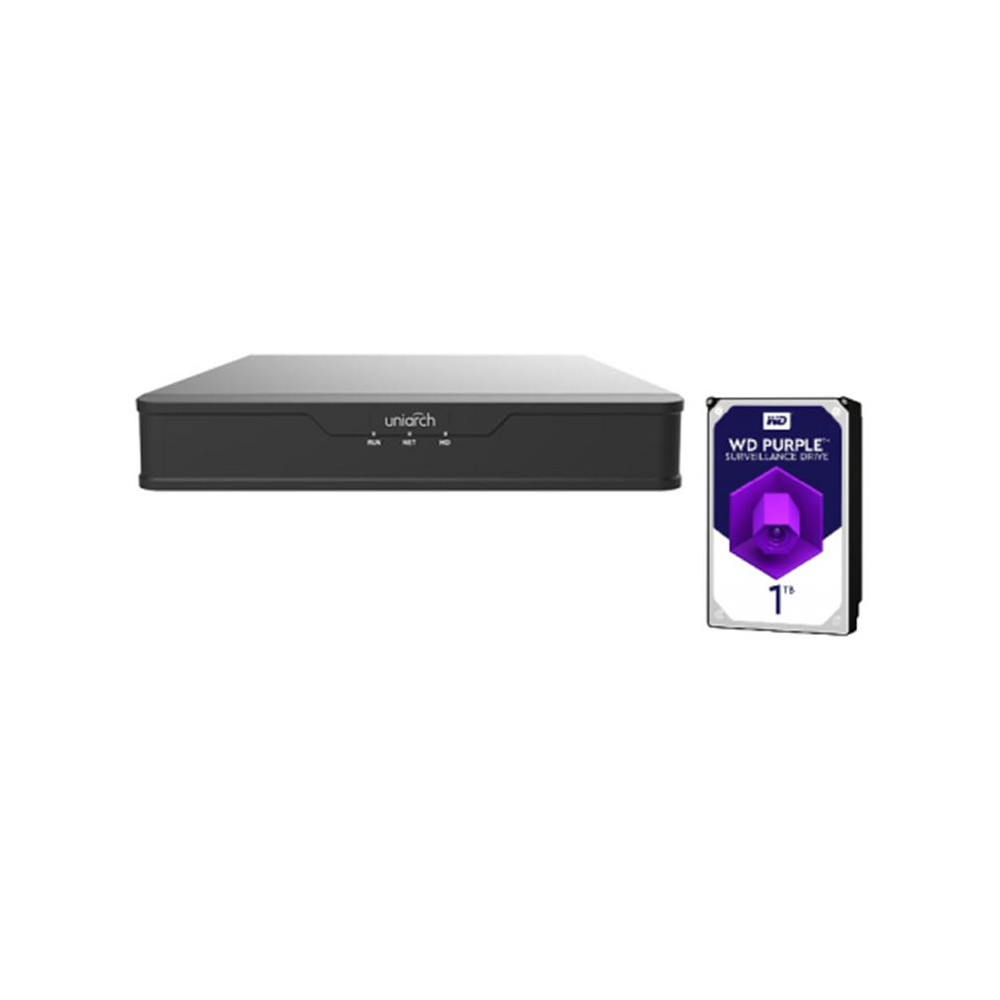 NVR Uniarch 16 Canali 8 Megapixel, 16 PoE,1HDD, Serie S2