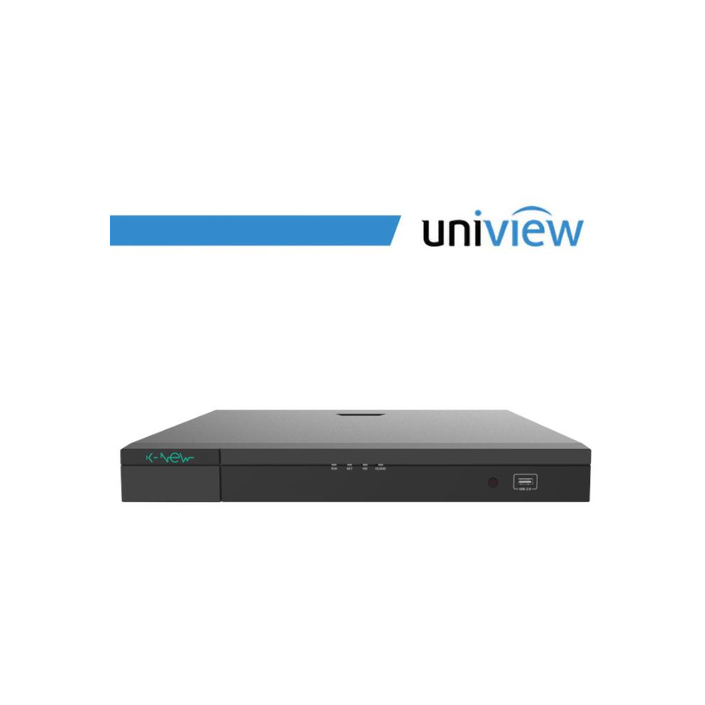 NVR K-NEW Uniview 32 Canali 4K, 2 SATA, Senza Porte PoE