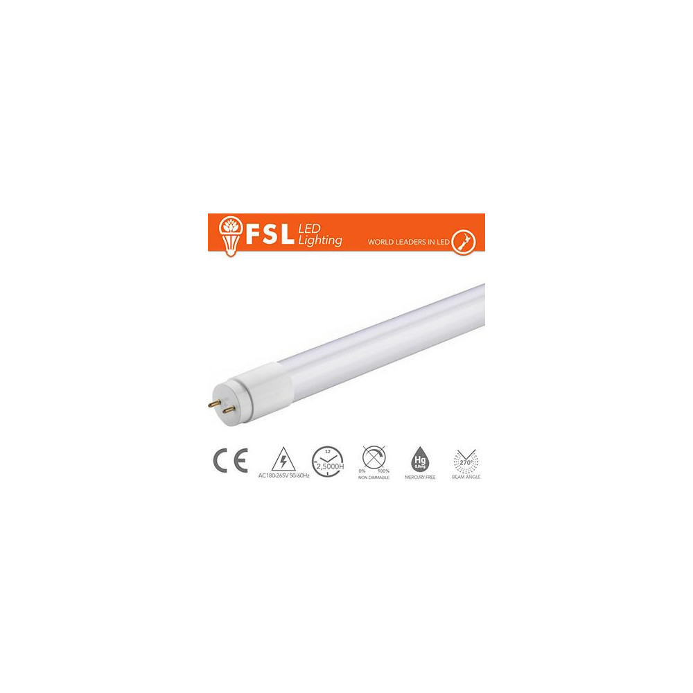 T8 LED Tubo Vetro - 9W 700LM 4000K 60cm