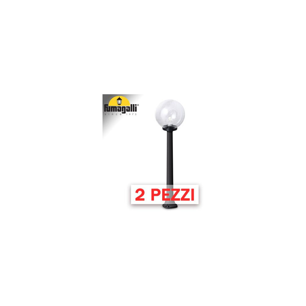 2x pezzi di GIAFFA/G250 NERO TRASP E27 LED 8,5W CCT 3WHITE