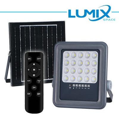 PROIETTORE SOLARE LED 50W + Crepuscolare