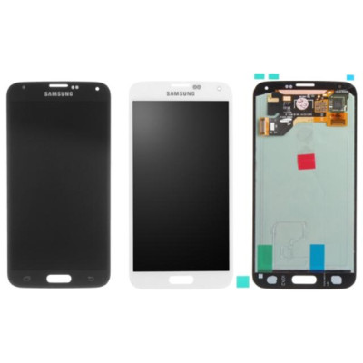 LCD+TOUCH ORIGINALE PER SAMSUNG GALAXY S5 BIANCO GH9715959A