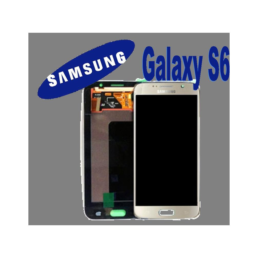 LCD + TOUCH ORIGINALE PER GALAXY S6 ORO GH97-17260C