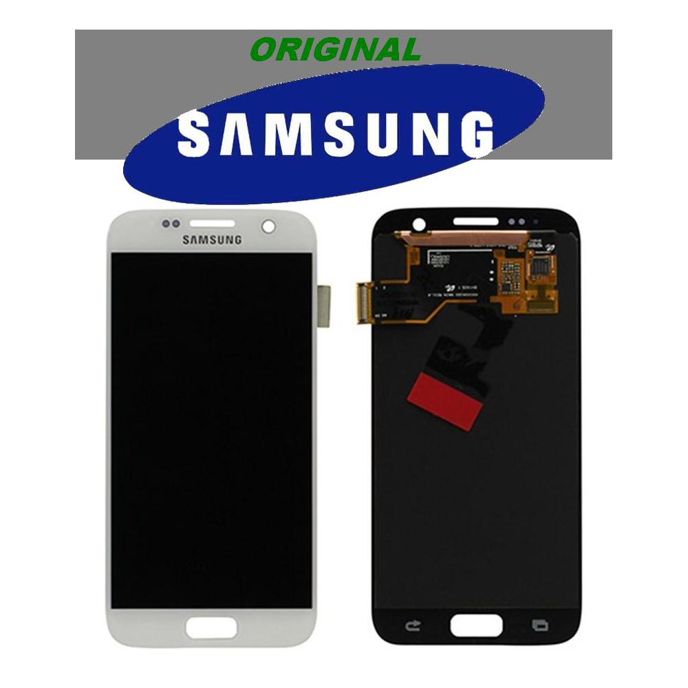 LCD + TOUCH PER GALAXY S7 ORIGINALE BIANCO GH9718523D