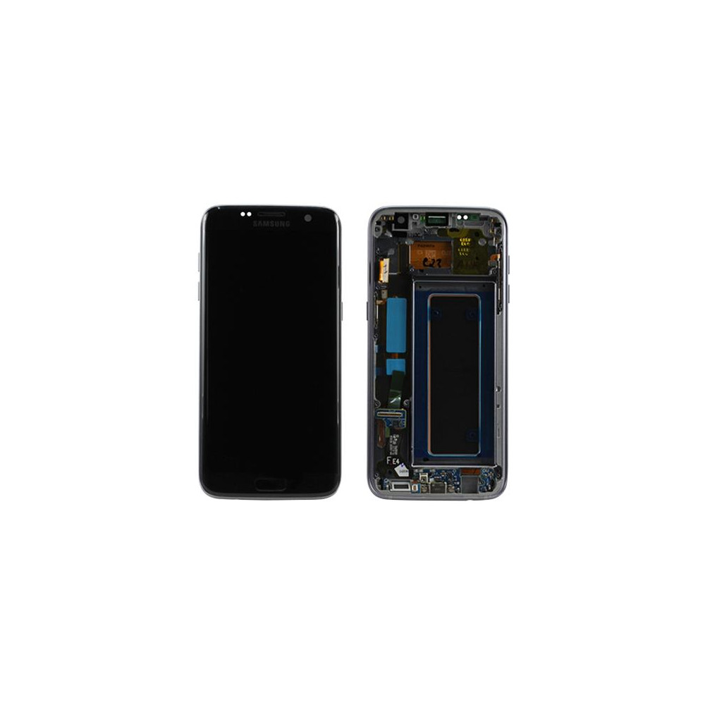 LCD + TOUCH PER GALAXY S7 EDGE ORIGINALE NERO GH97-18533A