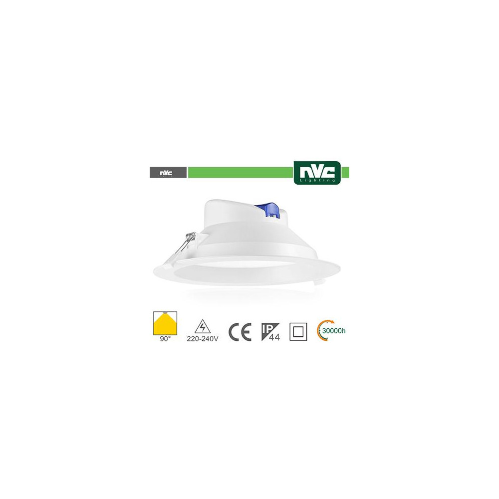 Downlight LED IP44 17W 3000K 1550LM 90º FORO:145-155mm