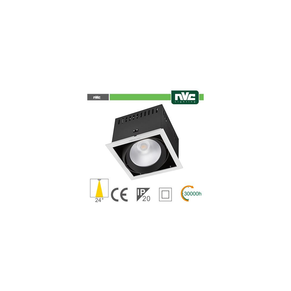 Incasso Multi lampada - 24w(1x24w) 3000k 2100lm24° CRI90