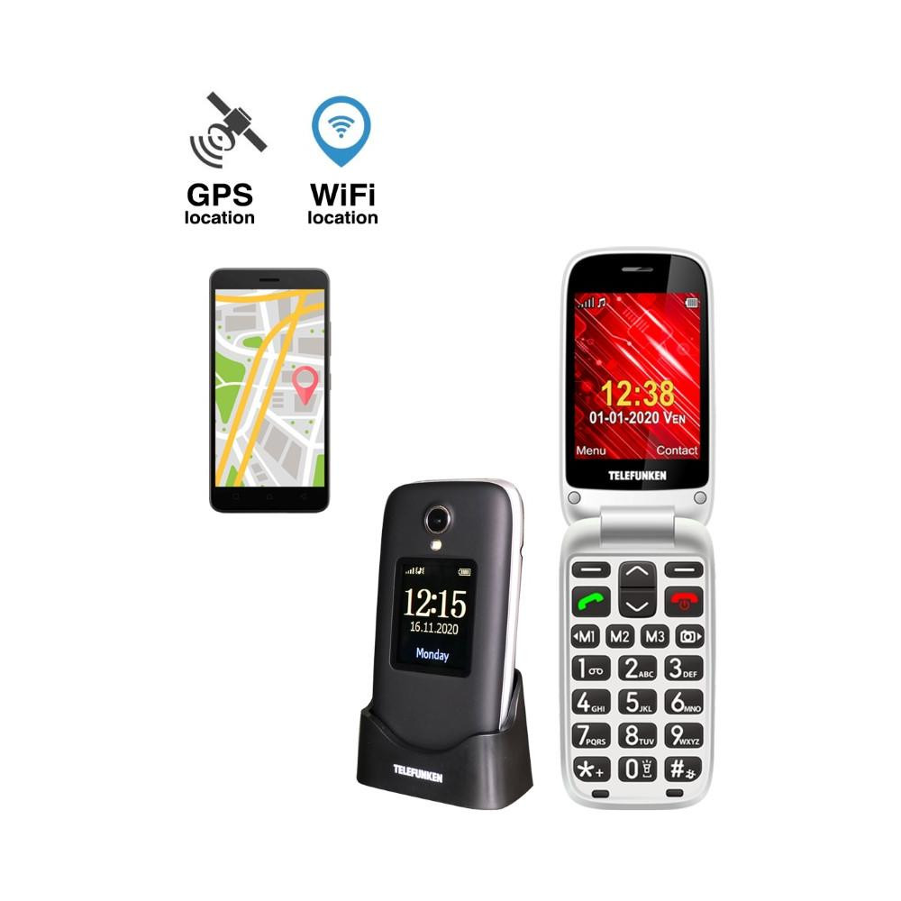 Cellulare Telefunken S560 senior 2G GPS Nero a conchiglia