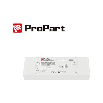 Alimentatore 1CH - 150W 24V RF Wireless, PUSH DIMMER