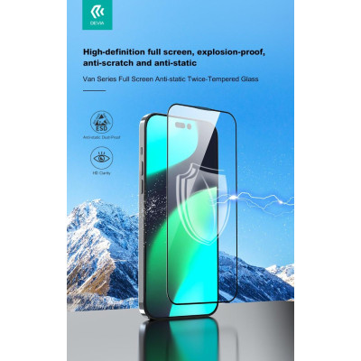 Pellicola protettiva vetro temperato 3D iPhone 14 Pro Max