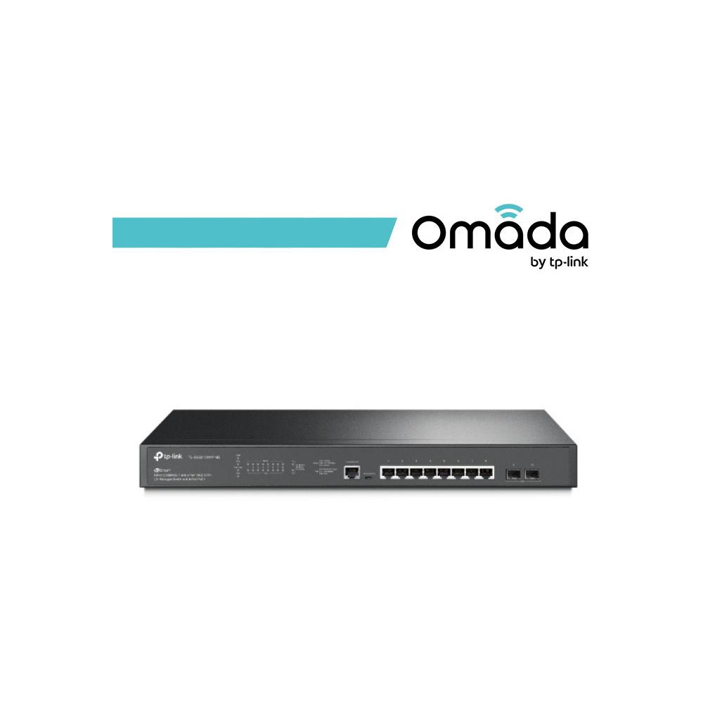 Omada Switch Managed L2+ 8 Porte 2.5GBASE-T PoE+ e 2 Slot SF